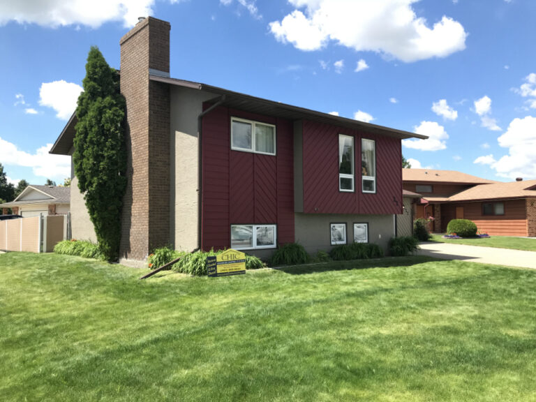 cedar and stucco side